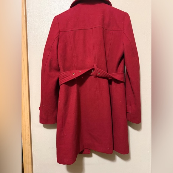 MICHAEL Michael Kors Scarlet Trench Coat with Gold Accents - Picture 7 of 7